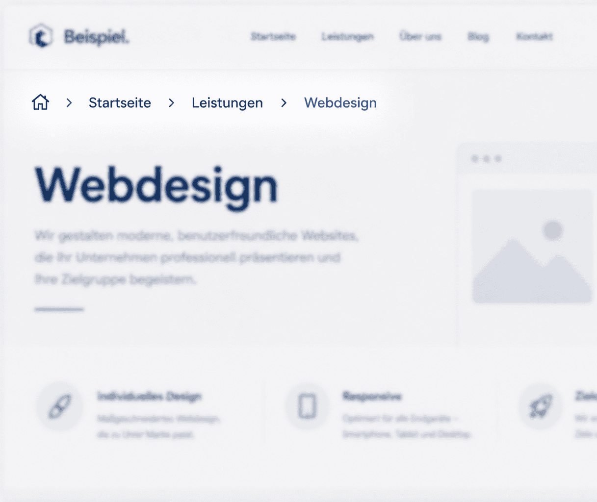 Breadcrumb-Navigation zeigt den aktuellen Pfad innerhalb einer Website